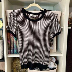 Zara Patterned Knit Top L